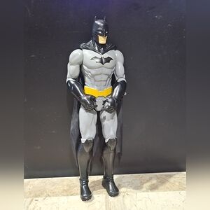 Batman Dc Comics Caracter 12 Inch Action Figure Black‎ Gray Yellow Belt Kid Toy